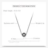 Pendant Necklaces Real Ceramic Cubic Zirconia Chain & Pendants White Fashion Crystal Necklace Wedding Jewelry For WomenPendant Sidn22