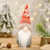 Snowflake de malha chapéu sem rosto bonecas Decorações de festas Decorações de festa Janela de Natal Redonda Nariz Gnomos Santa Elf Toys Festival Acessórios 3 8HB Q2