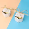 OurWarm 30/50pcs Scatole di caramelle stile marmo Bomboniere e regali creativi per gli ospiti Forniture per feste Carta Grazie Scatole regalo CX220423
