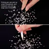 2000pcs Flat AB Crystal Rhinestones Gems Nail Art Decorations with Tweezer och Dotting Pennor Manikyr Nagelturer för hantverk ansikte