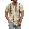 Sommarmens överdimensionerade retro shortsleeved tshirts mode harajuku etnisk 3d tryckt oneck tshirt camiseta mujer streetwear 220526