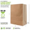 Present Wrap 52 lb Kraft Brown Paper Bags Livsmedelsbulk - Stor för ShoppingGift