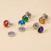 Stud -oorbellen roestvrijstalen barbell halter schroef nep cheater oormeter plug voor man vrouwen piercing sieraden