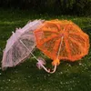 Paraguas de encaje de 56cm x 58cm, sombrilla artesanal, decoración de boda, accesorios de pografía para niños, 220707