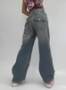 Baggy Denim maman jean femmes taille haute surdimensionné Cargo pantalon Vintage décontracté Streetwear Harajuku jean Femme L220726