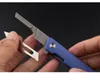 Cuchillo para tallar ilustraciones de alta calidad, hoja satinada 440C, mango G10, cuchillos plegables con aleta y rodamiento de bolas K1601