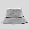 Boinas Fashion Diamonds Bucket Hats Designer Strass Women Sunhat Luxo Shinny Lady Hat Chic Party Outdoor Feminino 2022