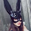 Bar de Natal Masquerade Bunny Girl Ear Halloween S Anime Mask Kids Face Shild Party Cosplay 220629