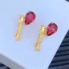 Palace Style Diamond Charm Earrings Rhinestone Letter Studs Women Water Drop Crystal Earndrops Jewelry Wholesale