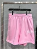 22SS Mens Designer Shorts Pants Paris France Print Spring Summer Cotton Pantrajes informales Blancos Blancos Gris Xinxinbuy XS-L