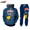 UJWI Backwoods Joggingbroek outfits Hoodies tweedelige set heren Hoodie Sweatshirt heren 2 delige set Winter trainingspak Pullover 201210