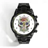 Relojes de pulsera Calendario de tendencias Reloj para hombres Relojes de negocios con calavera Reloj de pulsera deportivo de cuarzo Relojes de pulsera Will22