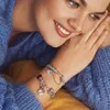 Kvinnor charm armband 925 sterling silver pärlor armband original hjärtknapp designer smycken gör diy charms passar pandoras damer gåva 7swt