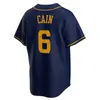 22 Maglia da baseball Christian Yelich 27 Willy Adames Corbin Burnes Josh Hader Robin Yount Rowdy Tellez Luis Urias Hunter Renfroe Lorenzo Cain Hoby Milner Caratini