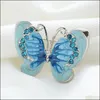 Pinos broches jóias moda moda borboleta shinestone Crystal pino