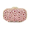 Evening Bags Sparkling Bling Color Clutch Purse Women's Small Crystal Handbags Wedding Party Cocktail Bag Coin LadyEvening