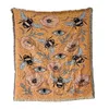 Yaapeet Evil Eyes Throw Blanket Knitted Cotton Sofa Cover Demon Eye Weighted Tapestry Bohemian Tassel Boho Wall Decor Picnic Rug 26660944