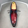 Scarpe derby di alta qualità classiche Color Fashion Matching Simple e versatile Punta puntata Business Business Leather Casual Shoes KB281