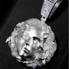 Hanger Kettingen Hip Hop Medusa Met Big Crystal Miami Cuabn Collier Voor Mannen Vrouwen Mode Snake Queen Sieraden Drop