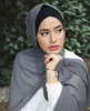 الملابس العرقية المسلمات المرأة جيرسي الداخلية الحجاب قبعات تمتد القطن underscarf الجبهة الصليب العمامة فام musulman headscarf bonnet