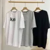 Roupas T-shirt Kith York Homens Mulheres Alta Qualidade Bordado Tee Ligeiramente Oversize Tecido Pesado Tops5kg1