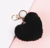 Nouvelle fête faveur Fashion Love Plux Pendant Heart Key Chain Keychain Mignon Accessoires de voiture en peluche en peluche Jouet à balle