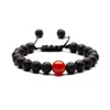 8mm Volcanic Lava Rock Yoga Braided Beaded Bracelet Adjustble Essential Oil Aroma Diffuser Stone Bracelets for women fashion jewelry
