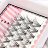 2022 Zelfgrvlakke individuele valse wimpercluster wimperverlenging Swallowtail zachte wimpers set