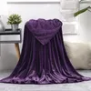 Blankets Soft Warm Coral Fleece Blanket Flannel Plush Throw On Sofa Bed Travel Light Thin Mechanical Wash Solid Color BedspreadBlankets