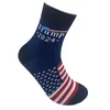 Mens Women Trump Socks Jag kommer att vara tillbaka bomullsfesttillbehör Republikanska gåvor Strumpor 2024 Amerikansk val JY1122