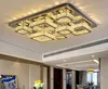 Luxury silver ceiling lamp Chandeliers living room modern crystal lights bedroom led Lamps dining crystal Fixtures kitchen