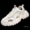 Sandals man gebreide heren slippers voor zomer witte hiel comfortabele sneakers hoog platform tennis warme teni