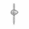 Andy Jewel Smyckesband 925 silver DELA Radiant Teardrop Ring för Alla hjärtans dag designerringar för kvinnor 196254CZ Present för kvinnor