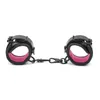 PU cuir esclave sexy menottes jeux pour adultes poignet cheville Bondage contraintes fétiche manchettes BDSM jouets pour femmes hommes noir rose