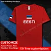 Estland estnische Männer T-Shirts Länderflagge T-Shirt Free Custom Jersey DIY Name Nummer Marke 100 Baumwolle T-Shirts EST Eesti 220620