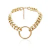 Myyshop Punk Multi Layered Pearl Choker Halsband Pendant Halsbandsmycken X1108A