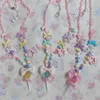 Chains Lolita Sweet Hand-made Lollipop Necklace Cute Girl Small Things Apmt Pink Yellow Blue HarajukuChains