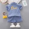 Summer Baby Boys Clothing Sets Children Casual Short Sleeve Shirt Shorts 2Pcs/sets Kids Sportswear Toddler Fashion Clothes 220507