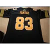 Uf Chen37 good Hamilton Tiger-Cats Andy Fantuz #83 good black white Full embroidery College Jersey Size S-5XL or custom any name or number jersey