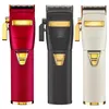 Hair Trimmer Barberology metal lithium hair Clipper Cordless dual voltage with hanging hook US EU Plug