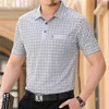 Thoshine Marke Männer Sommer Polo Shirts 95% Viskose Business Stil Männlichen Plaid Dot Polo-shirt Smart Kausalen Camisa Drehen-unten Kragen 220514