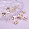 Charms Sets/lot Alloy 12 Constellations Light Gold 11x12.5mm 12pcs/setCharms