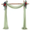 Wedding Arch Draping Fabric 1 Panel 18 stóp długość Tkaniny szyfonowe