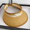 Grass Braid Luxurys Designer Straw Hat Luxury Summer Cap Högkvalitativa Mens Womens Sun Hat Märke Bokstäver Casual Baseball Caps Bucket Hats