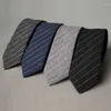 Bow Ties Men Bawełniany paski szyi swobodne imprezę na imprezę pana młodego Slim Tie krawat chude szyjki ślubne SK801-SK804BOW EMEL22
