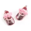 First Walkers Baby Girl Shoes Infant Embroidered Sparkling Dress Soft Anti-slip Prewalkers Born Moccasins 12-colorsFirst