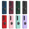 Ring Holder Armor Phone Cases For Samsung Galaxy Z Fold 5 4 3 2 1 Flip 5 4 5G 360 Magnetic Slim Hard Rubber Color Plastic Shockproof Mobile Covers