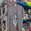 Rhude T Shirt Men Women Os Harajuku Washed Do Old Streetwear Tshirts Fashion Style Highquality Top Tees 335