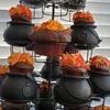 6 pcs Mini Halloween Bonbons Seau Pot Sorcière Squelette Chaudron Titulaire Pot Trick Or Treat Halloween Party Décoration Props Enfants Jouet