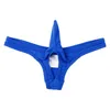 Roupa de banho masculina Lingerie masculina Cueca tanga cintura baixa frente fechada Bainha de pênis Calcinha aberta na virilha Jockstrap fio dental Tanga Cueca masculina